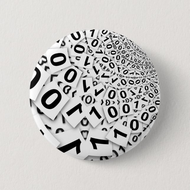 BADGE ROND 5 CM SYSTÈME BINAIRE (Devant)