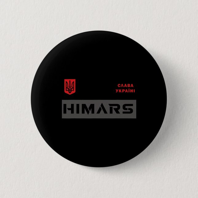 Badge Rond 5 Cm Système Himars Militaire Armée Gloire à l'Ukraine  (Devant)