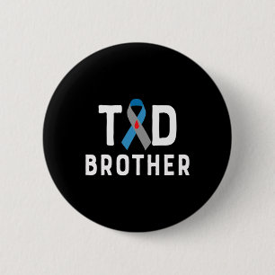 Badge Rond 5 Cm T1d Frère Type 1 Sensibilisation au diabète Insuli