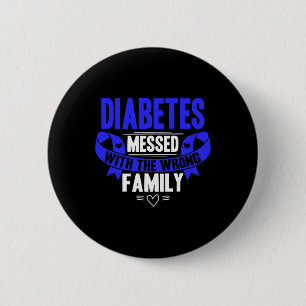 Badge Rond 5 Cm T1d Type 1 Sensibilisation au diabète