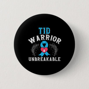 Badge Rond 5 Cm T1d Warrier Unbreakable Diabetes Awareness Mois B