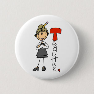 Badge Rond 5 Cm T est pour Enseignant