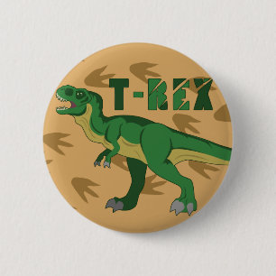 Badge Rond 5 Cm T-Rex