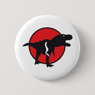 Badge Rond 5 Cm T-rex