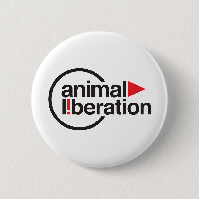 Badge Rond 5 Cm T-shirt animal de libération (Devant)