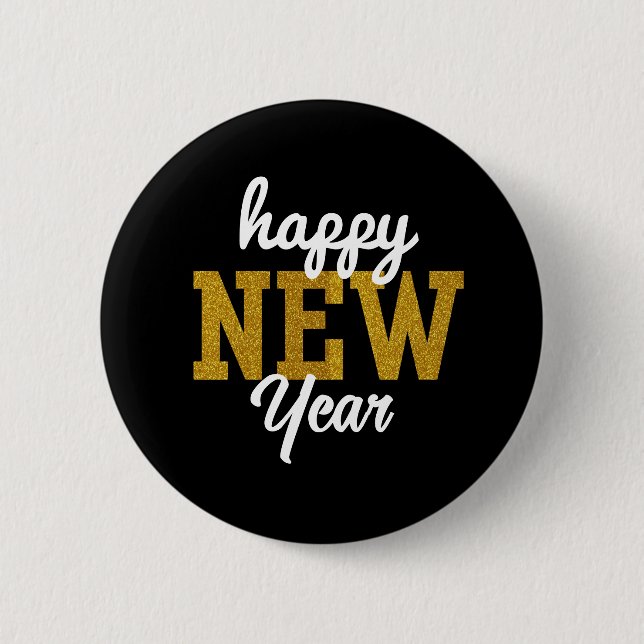 Badge Rond 5 Cm T-Shirt Bonne Année (Devant)