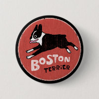 T-shirt Boston Terrier Style Rétro Cool