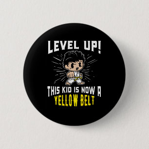 Badge Rond 5 Cm T-shirt cadeau de récompense de ceinture jaune d'u
