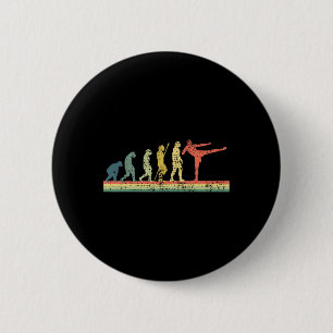 Badge Rond 5 Cm T-shirt cadeau drôle d'évolution de kickboxing Kic