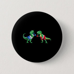 Badge Rond 5 Cm T-shirt Cadeau Gants T Rex Boxe Enfant Dinosaure