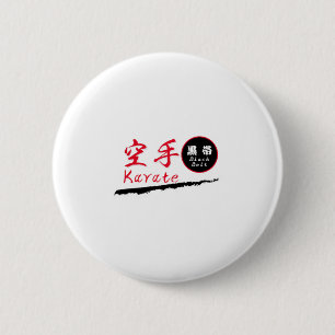 Badge Rond 5 Cm T Shirt Ceinture Noire de Karaté