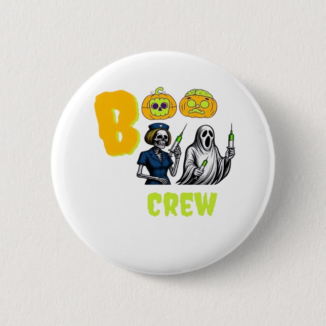 Badge Rond 5 Cm T-shirt classique Boo Crew (Devant)