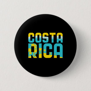 Badge Rond 5 Cm T Shirt Costa Rica Voyage Souvenir Cadeau de Voyag