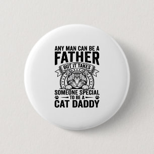 Badge Rond 5 Cm T-shirt D avec citation de Papa Chat gravure vinta