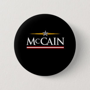 BADGE ROND 5 CM T-SHIRT DE CAMPAGNE DE MCCAIN