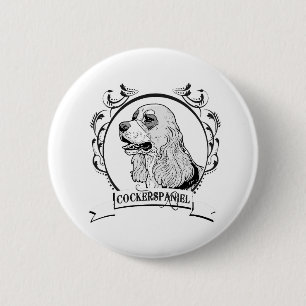 Badge Rond 5 Cm T-shirt de Cockerspaniel