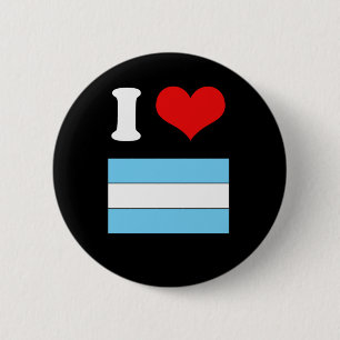 Badge Rond 5 Cm T-shirt de drapeau de l'Argentine