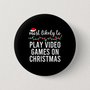 Badge Rond 5 Cm T-shirt de Noël assorti pour famille F