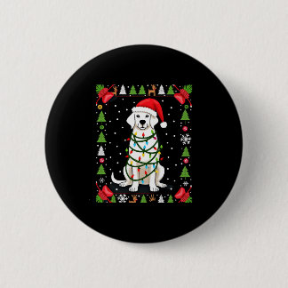 Badge Rond 5 Cm T-shirt de Noël drôle avec Boxer Blanc Sweat-shirt