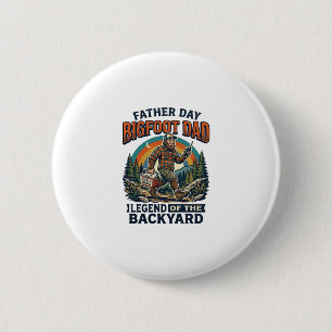 Badge Rond 5 Cm T-shirt de snacks de Bigfoot papa jour du père hér
