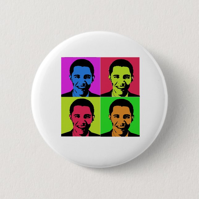 Badge Rond 5 Cm T-shirt d'Obama (Devant)