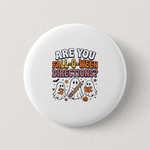 Badge Rond 5 Cm T-shirt drôle de professeur de fantôme d'Halloween