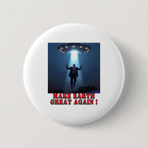 Badge Rond 5 Cm T Shirt Drôle D'enlèvement D'ovni Pour Rendre La T