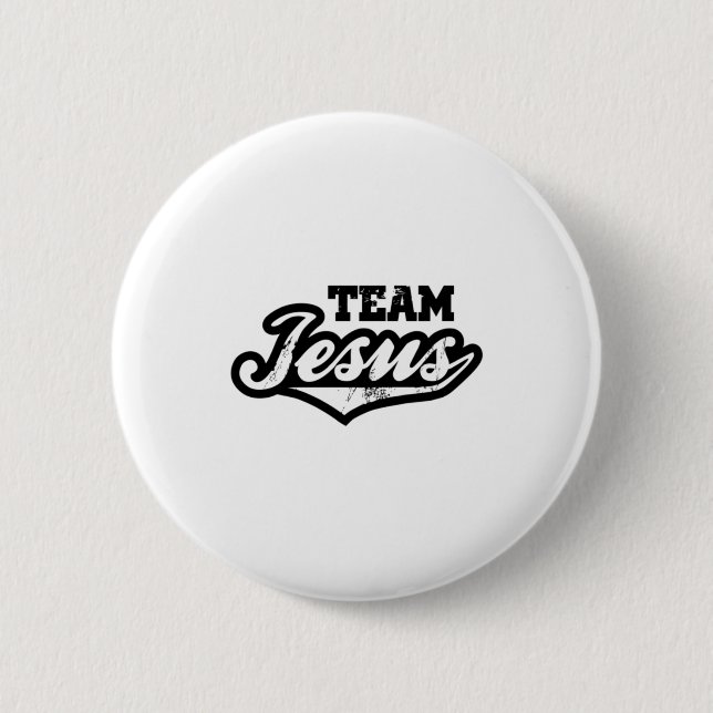 Badge Rond 5 Cm T Shirt Équipe Jésus  (Devant)