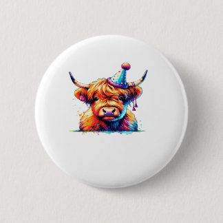 Badge Rond 5 Cm T-shirt Essential de la vache de Noël de l'Ouest