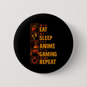 Badge Rond 5 Cm T-shirt graphique drôle d'anime de gamer pour homm