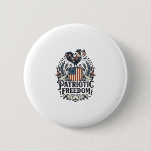 Badge Rond 5 Cm T-shirt graphique vectoriel de gardien de poulet p