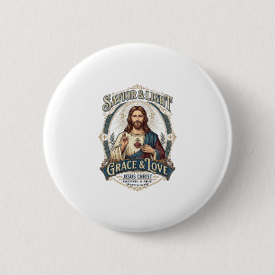 Badge Rond 5 Cm T-shirt graphique vintage Jesus Thrift Store chass