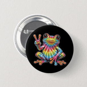 Badge Rond 5 Cm T-shirt humoristique pour amoureux de grenouilles 