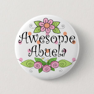 Badge Rond 5 Cm T-shirt impressionnant d'Abuela