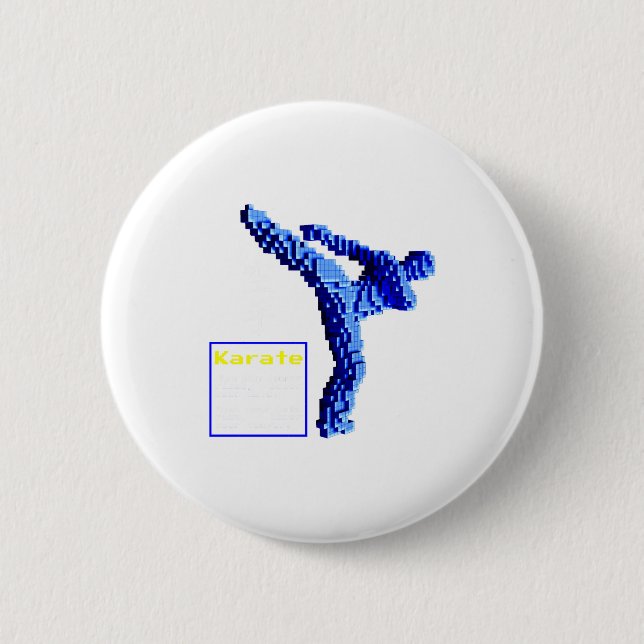Badge Rond 5 Cm T Shirt Karaté_1  (Devant)