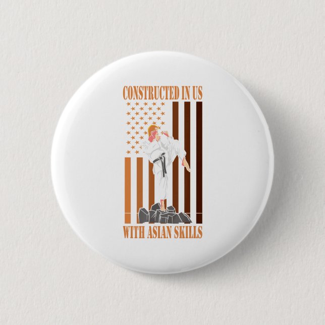 Badge Rond 5 Cm T Shirt Karaté_2  (Devant)