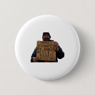 Badge Rond 5 Cm T Shirt Leçons de Karaté 