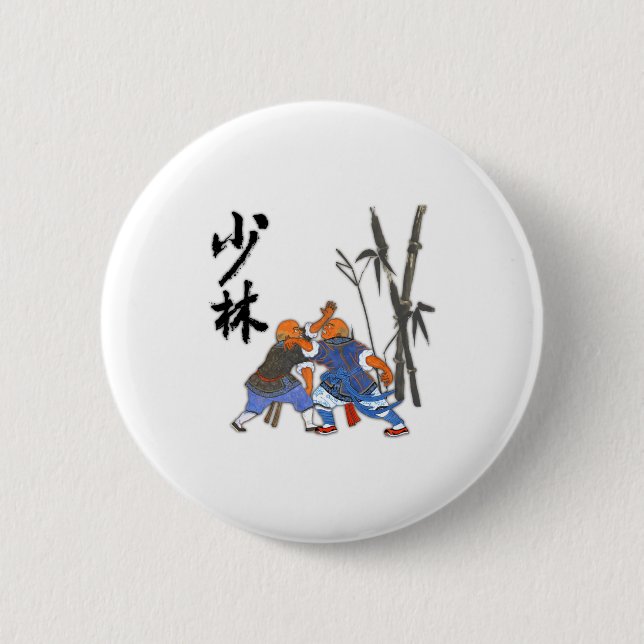 Badge Rond 5 Cm T Shirt Moines Shaolin  (Devant)