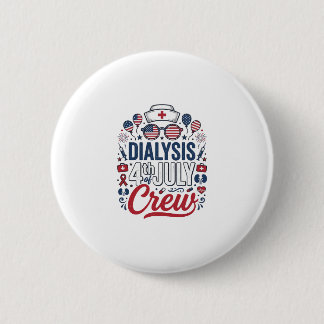 Badge Rond 5 Cm T-shirt patriotique infirmière de l'équipage de di