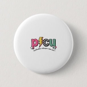 Badge Rond 5 Cm T-shirt pour infirmière de l'unité de soins intens