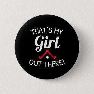 Badge Rond 5 Cm T-shirt pour les parents de hockey sur gazon C'est