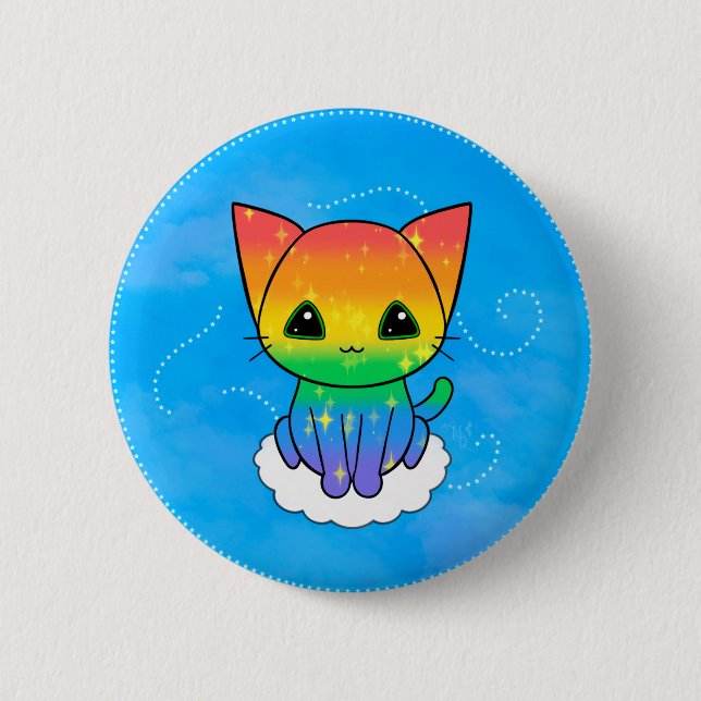 Badge Rond 5 Cm T-shirt Pride Kitty (Devant)