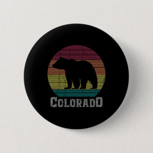 Badge Rond 5 Cm T-shirt rétro Colorado Rocky Mountains Ski Camping
