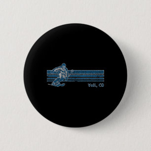 Badge Rond 5 Cm T-shirt rétro Colorado vintage Vail Ski