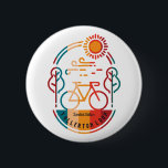 Badge Rond 5 Cm T-shirt Retro Fullerton Loop Bike Trail<br><div class="desc">Piste cyclable en boucle Fullerton Retro. Un cadeau parfait pour votre famille ou vos amis qui aiment Fullerton Loop. Design de t-shirt cool.</div>