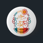 Badge Rond 5 Cm T-shirt Retro Fullerton Loop Bike Trail<br><div class="desc">Piste cyclable en boucle Fullerton Retro. Un cadeau parfait pour votre famille ou vos amis qui aiment Fullerton Loop. Design de t-shirt cool.</div>
