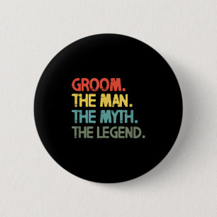 Badge Rond 5 Cm T-shirt Rétro Vintage pour Hommes Mariage Enterrem