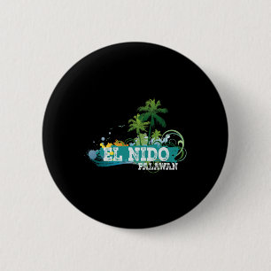 Badge Rond 5 Cm T-shirt souvenir de vacances El Nido Palawan Phill