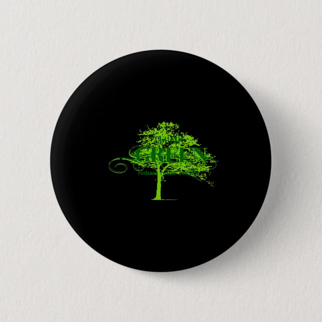 Badge Rond 5 Cm T Shirt Think Green  (Devant)