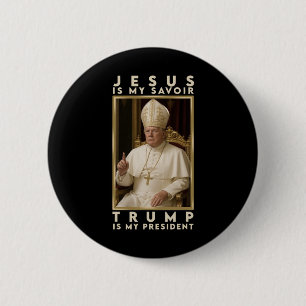 Badge Rond 5 Cm T-shirt Trump pour le pape T-shirts du président T